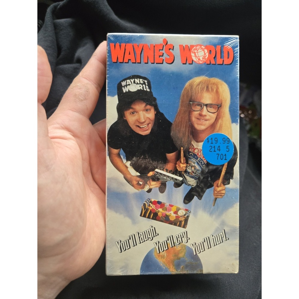 Sealed Wayne's World VHS 1992 Paramount  Ideo Mike Myers Dana Carvey Full W.M.